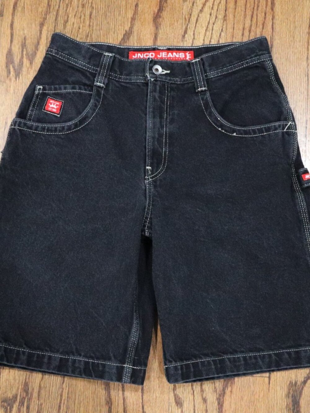 JNCO crown shorts W18 Fits 30W Y2K Baggy grunge Shorts skater rave 90s Vintage